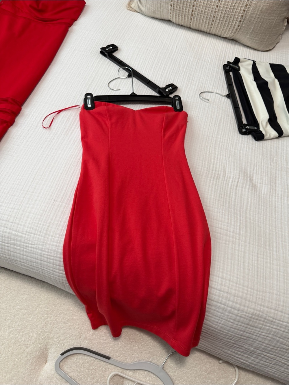 H&M Strapless Red Bodycon Dress